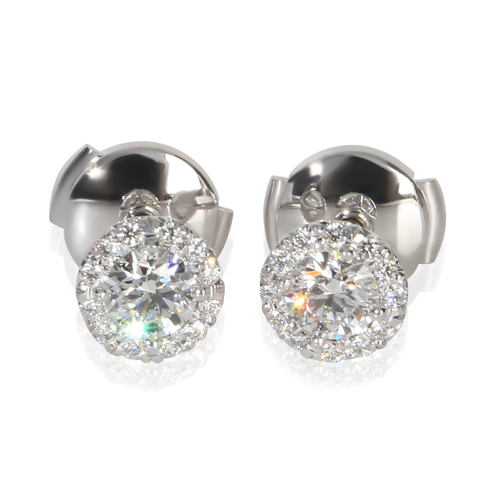 Tiffany & Co. Platinum Diamond Soleste Earrings